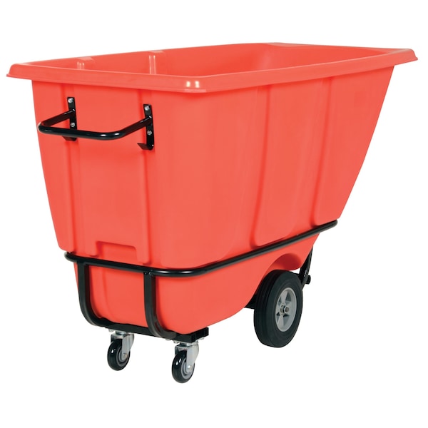 Vestil Heavy Duty Tilt Truck 1/2 Cubic Yard 1400 lb Red TDT-50-HD-RED - main